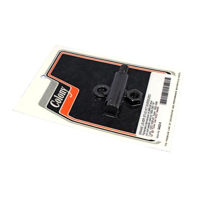 Black parkerized. Reproduction of 2960-30 stud and nut, incl. washer. The oversized 2960-30 stud is used to remove excessive play from the foot brake pedal. 

Note: See 590307 for install kit with OEM diameter stud.