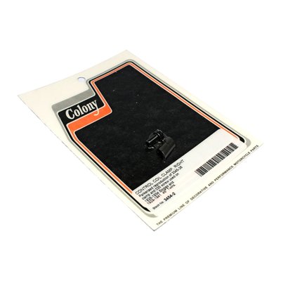 Black parkerized reproduction of 3345-26 clamp and 035 screw for coil control. Right side.