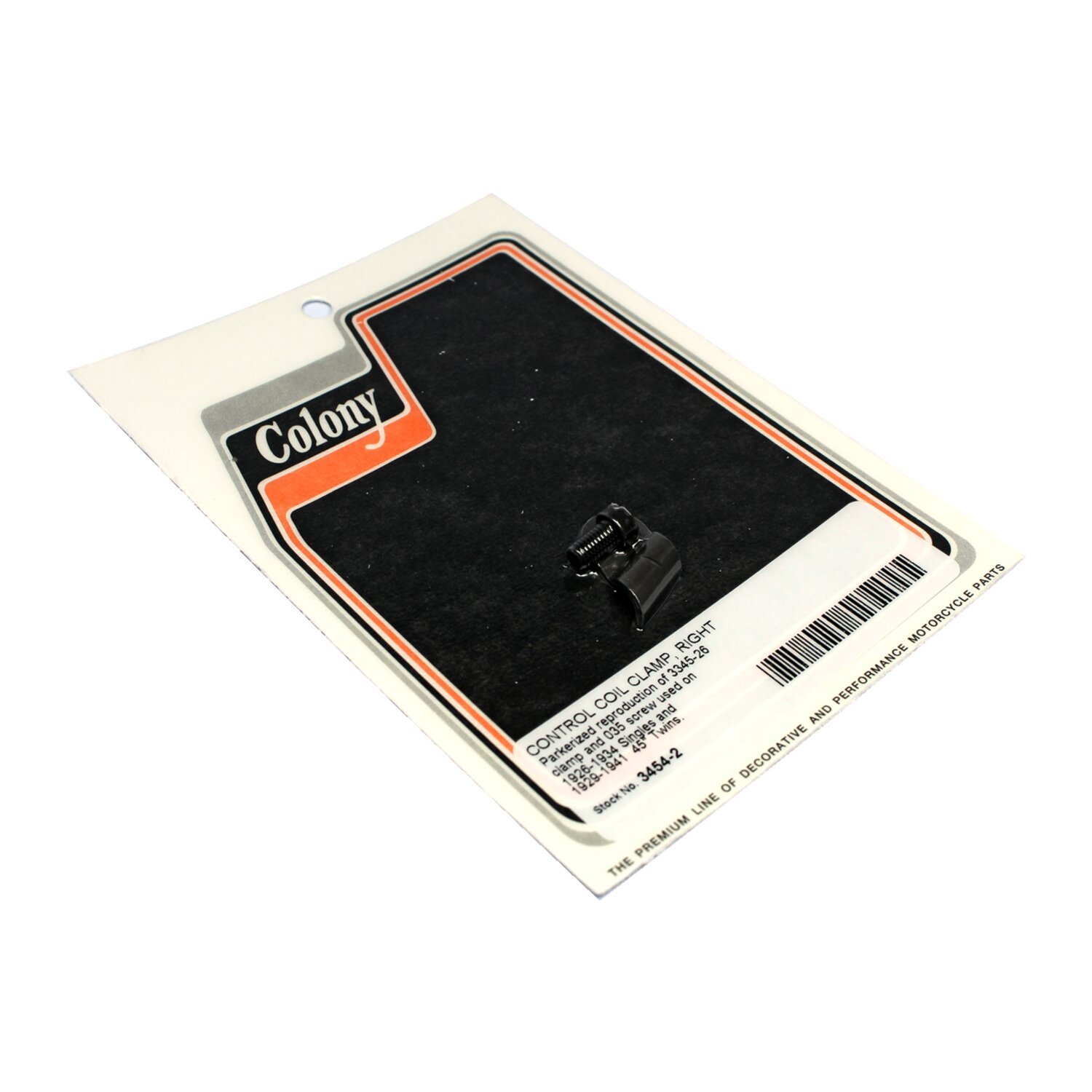 Colony, control coil clamp. Right, Black, Matte