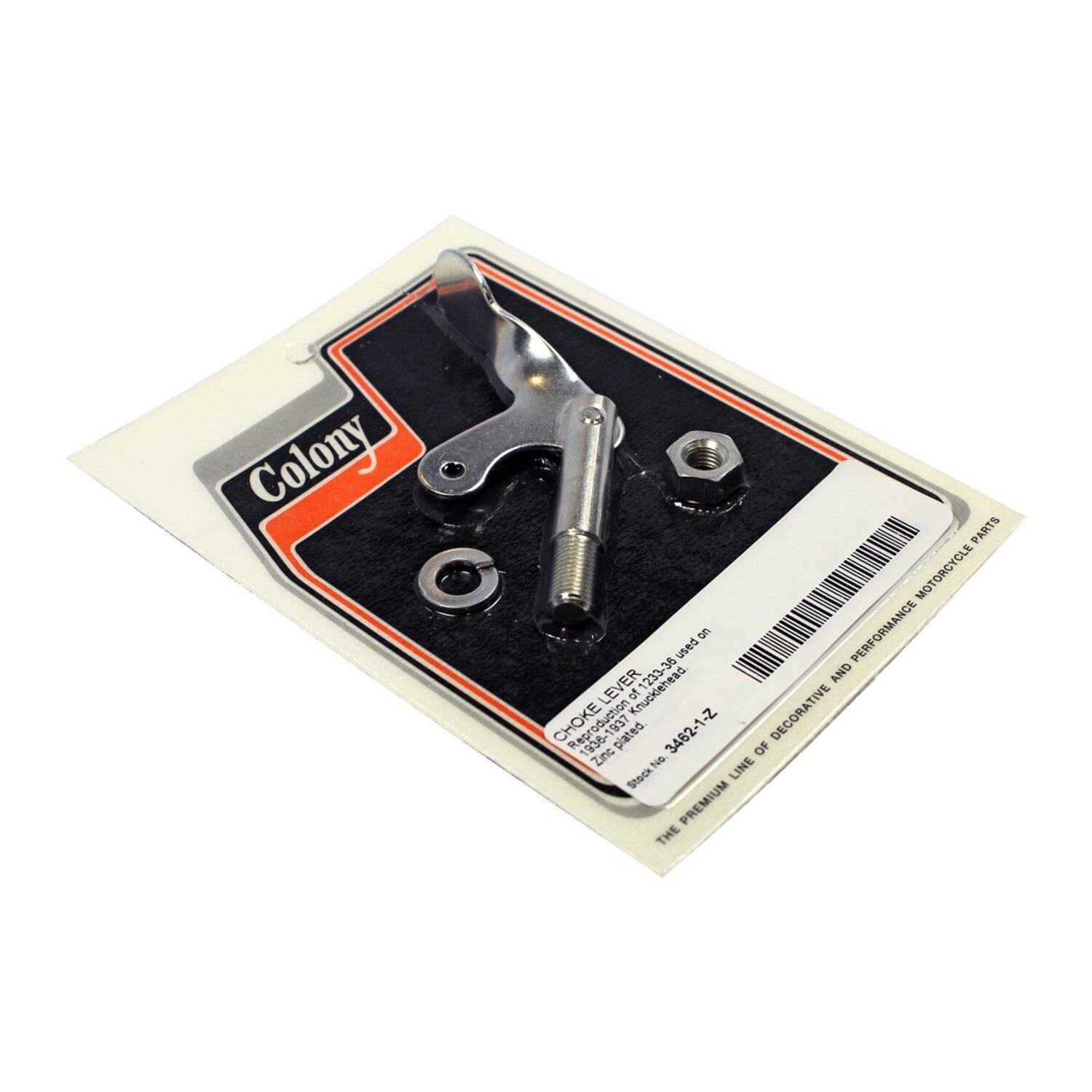 Colony, Linkert choke lever. Zinc plated, Polished