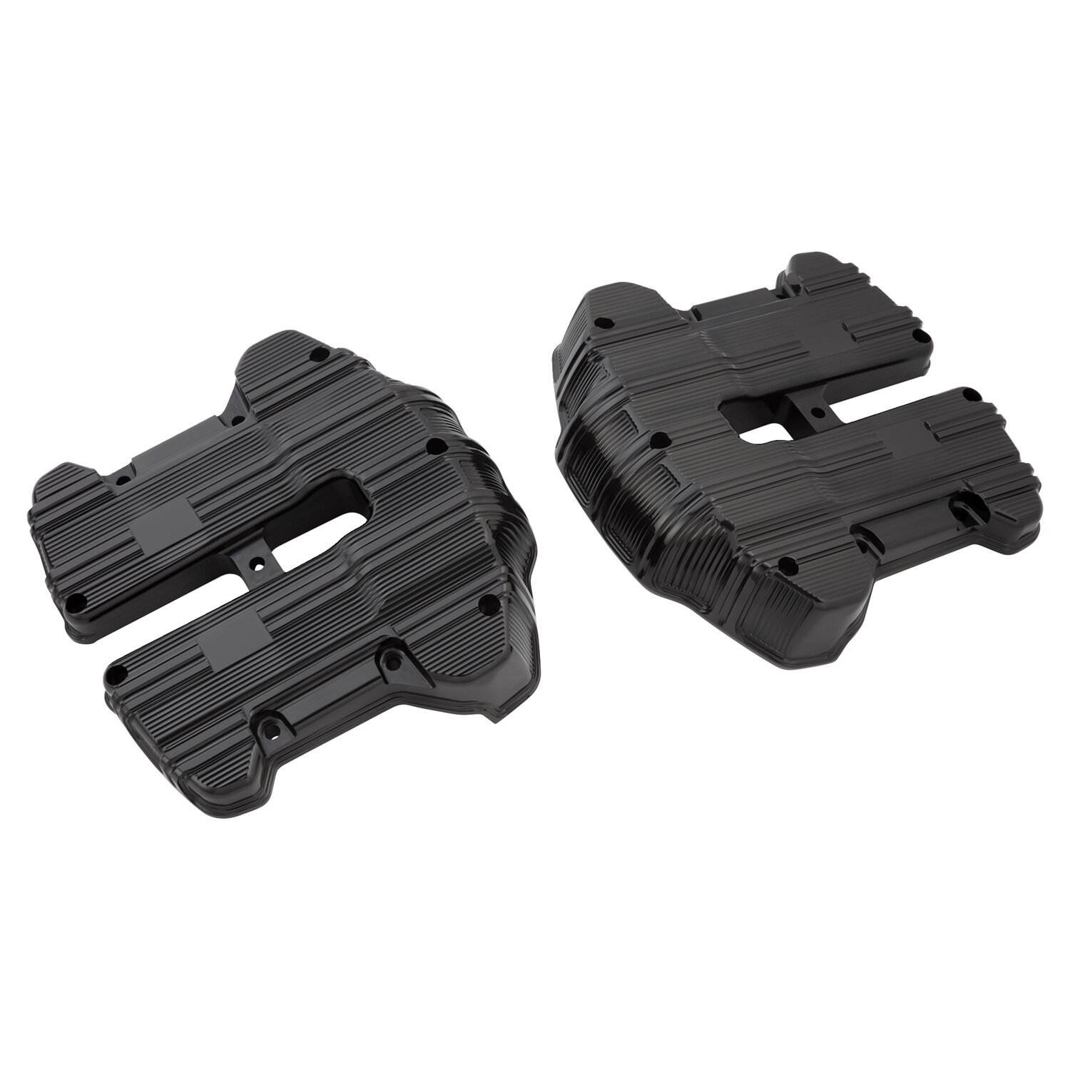 Arlen Ness, 10-Gauge rocker cover set. All, Black, Matte