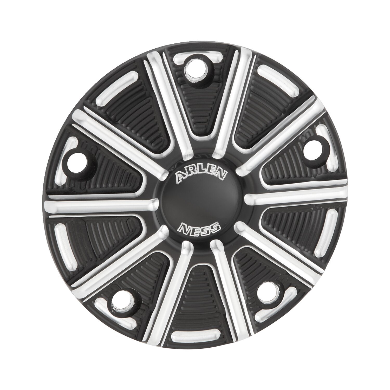 Arlen Ness, 10-gauge point cover. Black contrast, Contrast Cut