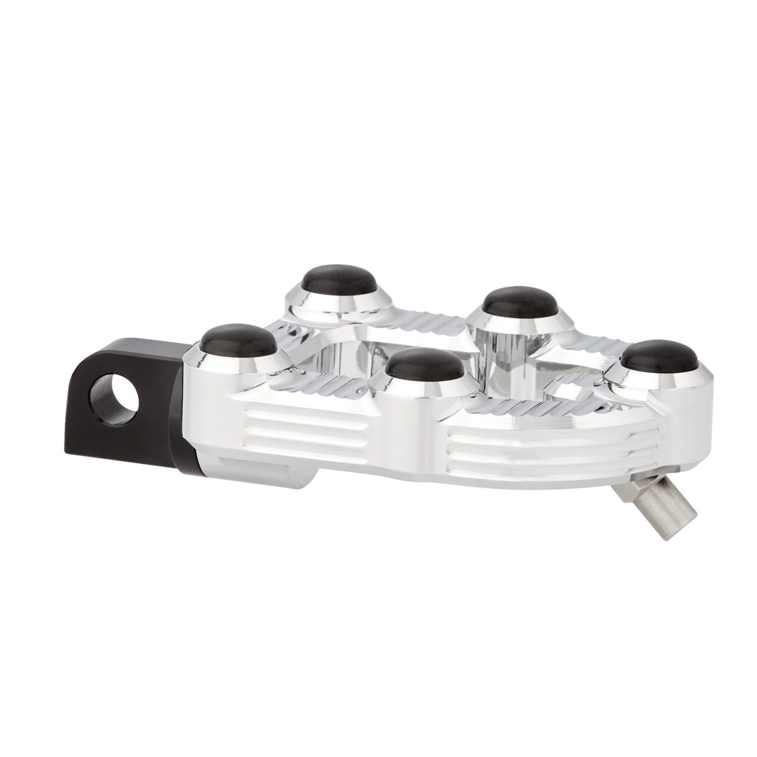 Arlen Ness, MX foot pegs, Silver, Chrome