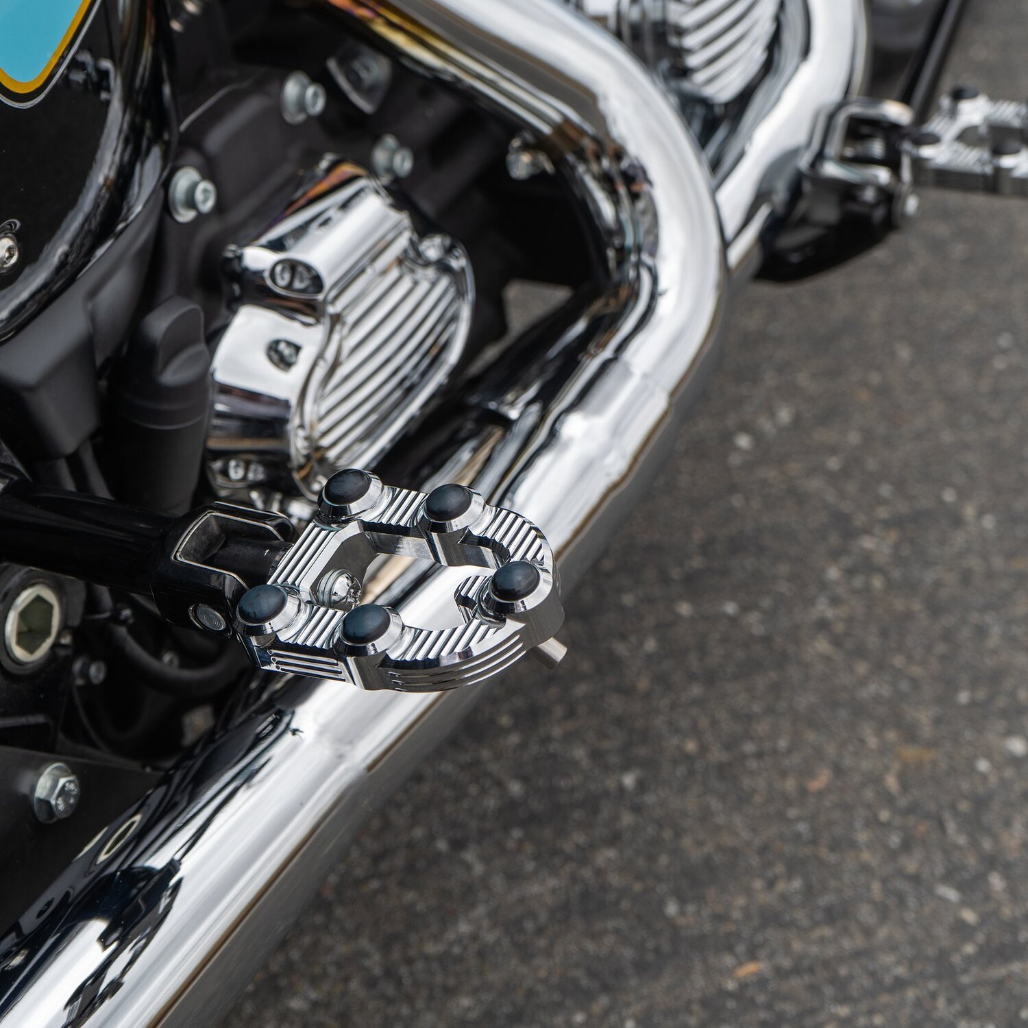 Arlen Ness, MX foot pegs, Silver, Chrome