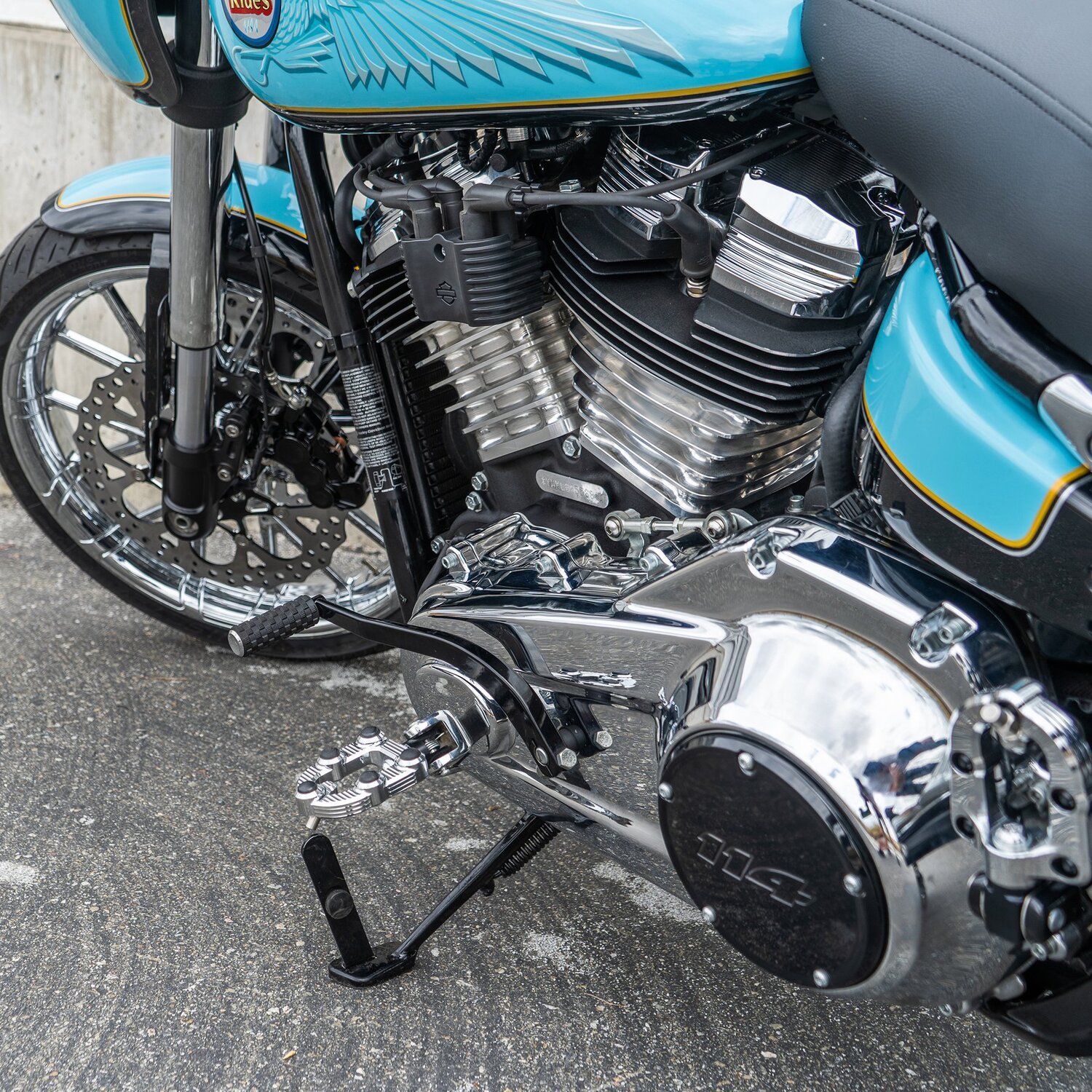 Arlen Ness, MX foot pegs, Silver, Chrome
