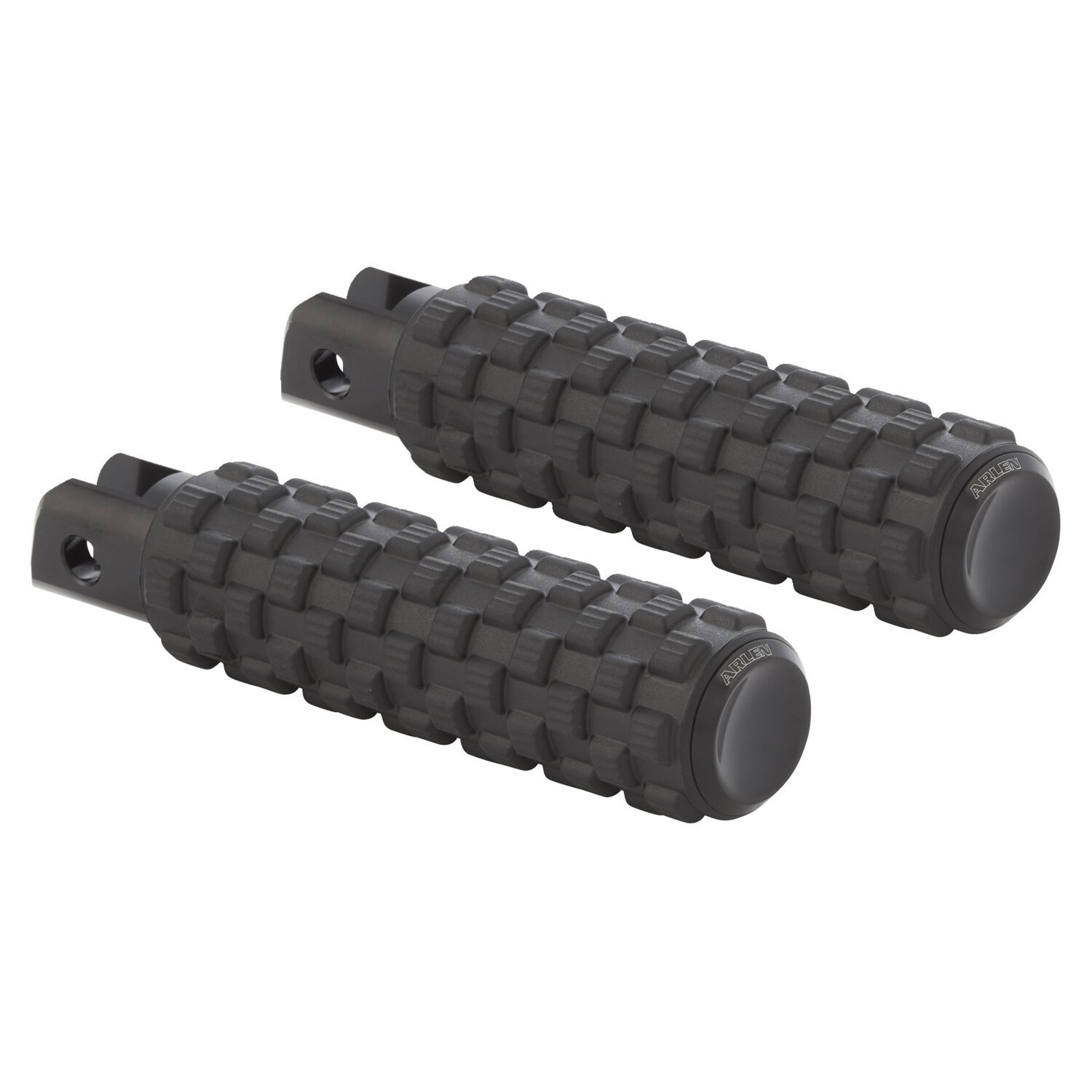 Arlen Ness, Air Trax passenger foot pegs, Black, Polished