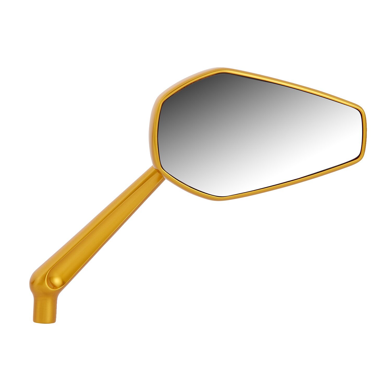 Arlen Ness, Mini stocker billet mirror right, Gold, Polished