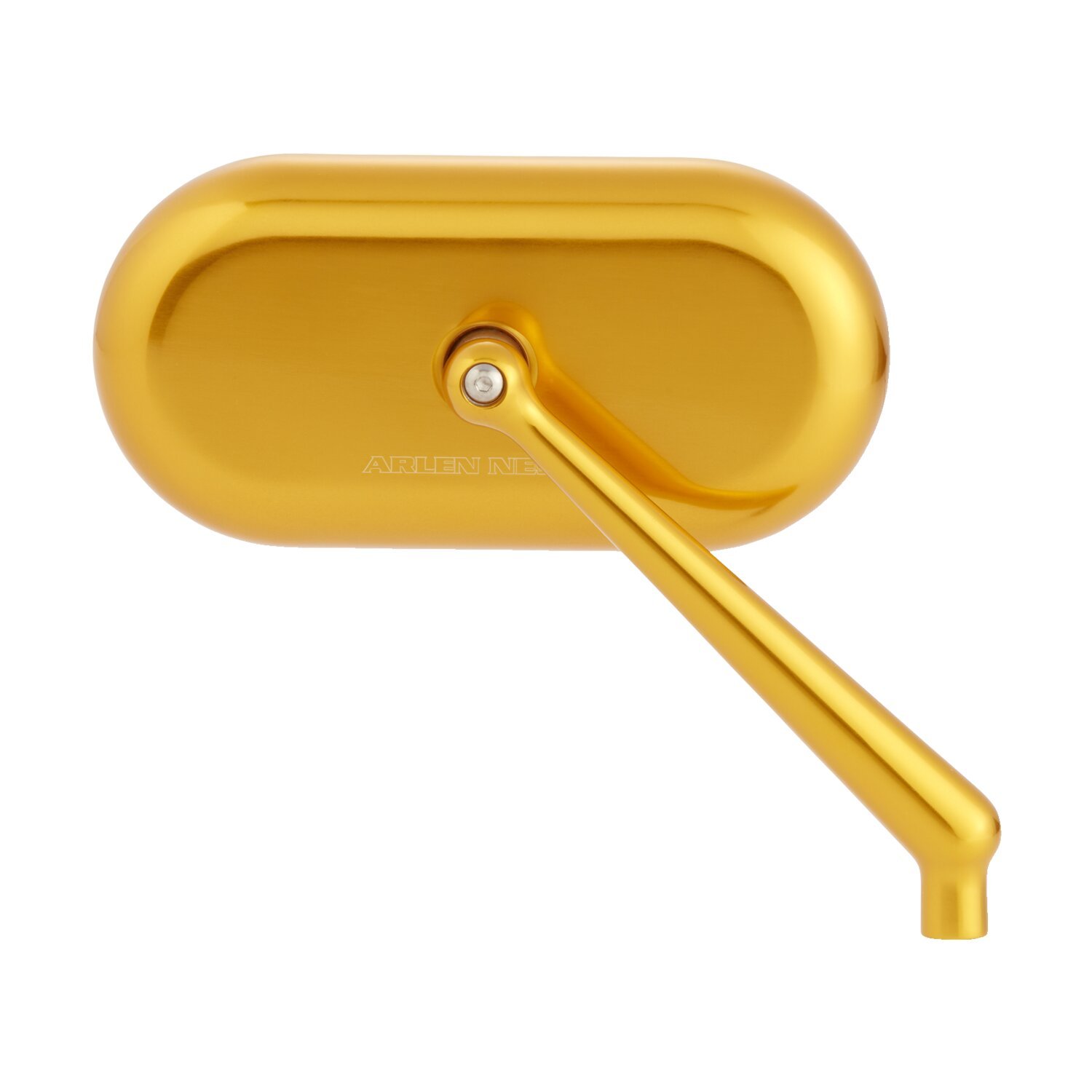 Arlen Ness, Oval forged mirror. Right, Gold, Polished