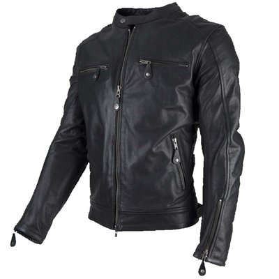 Get ready for summer with the By City Street Cool motorbike jacket, made of perforated leather. Its beautiful retro style will give you an unbeatable style. Included are the removable CE certified "Flexishock" protections on elbows and shoulders, EN1621-1: 2012 CE level 2. The jacket is CE approved for motorcycle; CE EN17092-4: 2018, Level A. Features 4 outside and 2 inside pockets, double YKK® zipper and also is the jacket prepared for a removable 2-in-1 inner vest. Elegance and comfort rule with this Street Cool summer jacket.
