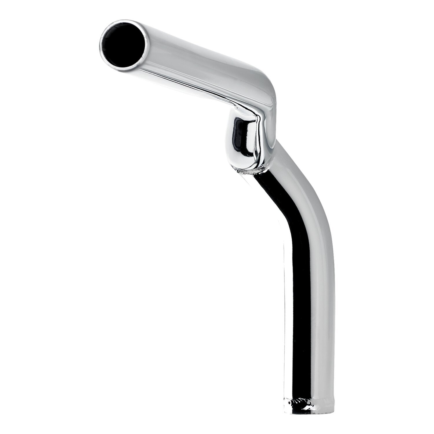 Biltwell Tyson XL pullback handlebar 8" chrome slotted, Silver