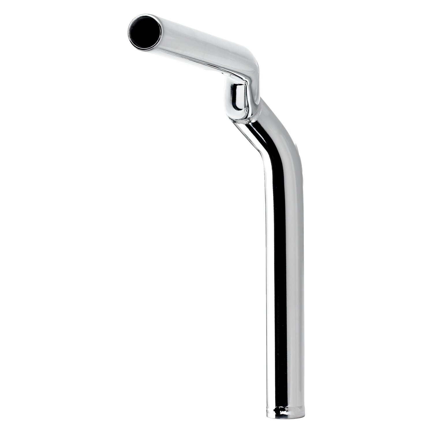 Biltwell Tyson XL pullback handlebar 12" chrome slotted, Silver