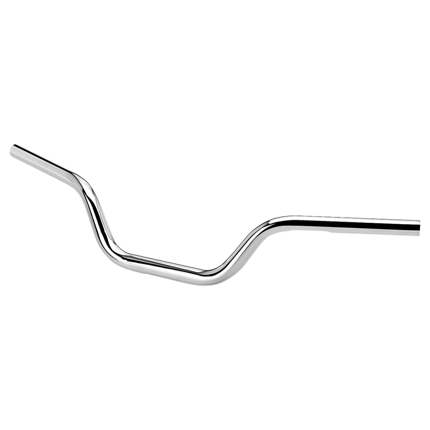 Biltwell, Tracker High 1-1/8" O/S handlebar, Silver, Chrome