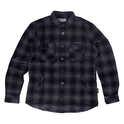 You can call our MCS Worker Flanel shirt classic with a modern twist or urban but cool with a fresh look it is. Made from 100% cotton, brushed and garment washed, regular fit and two chest and side pockets. You can get it in three colors with the Storehouse logo on your chest. We store, you roar!