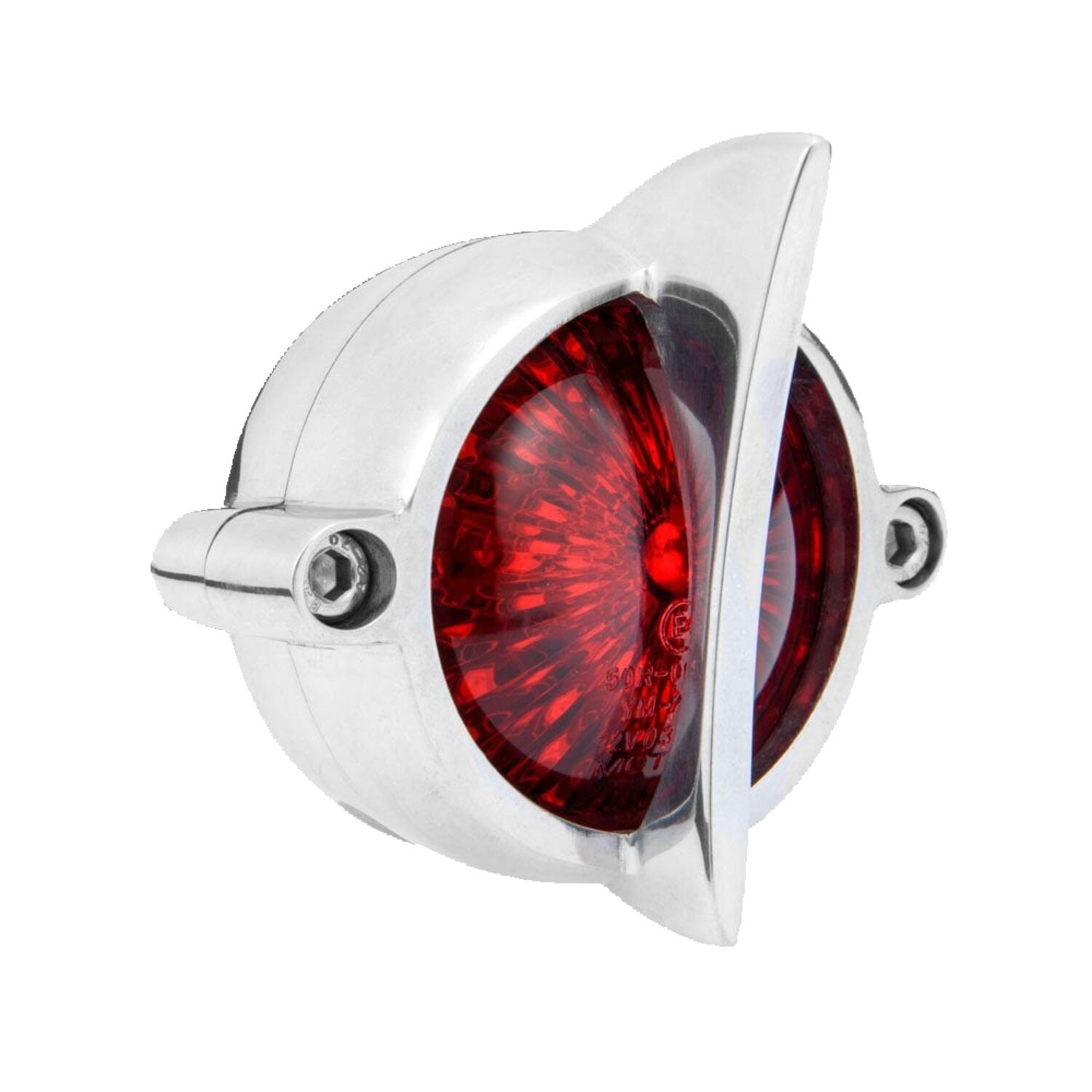 Motone, Cuda taillight. Polished, no bracket. ECE