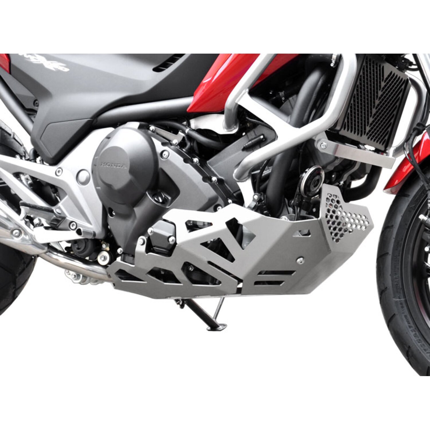 Zieger engine guard, Silver, Polished