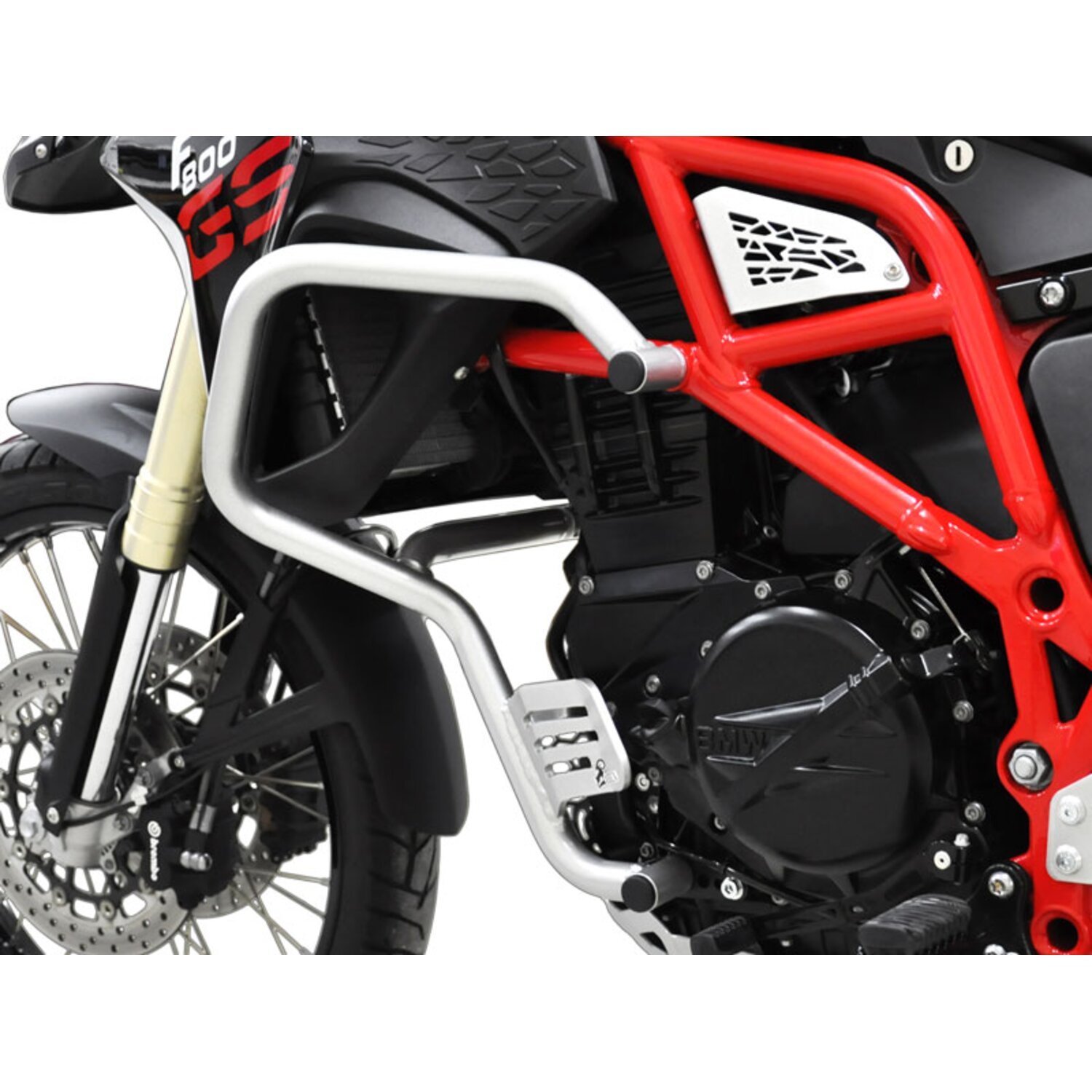 Zieger crash bar silver, Matte