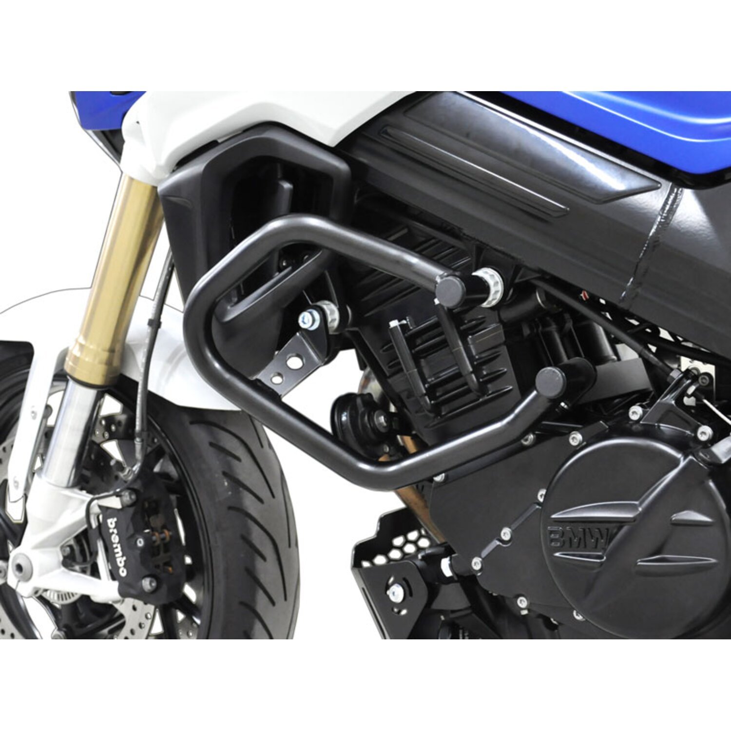 Zieger crash bar, Black, Matte
