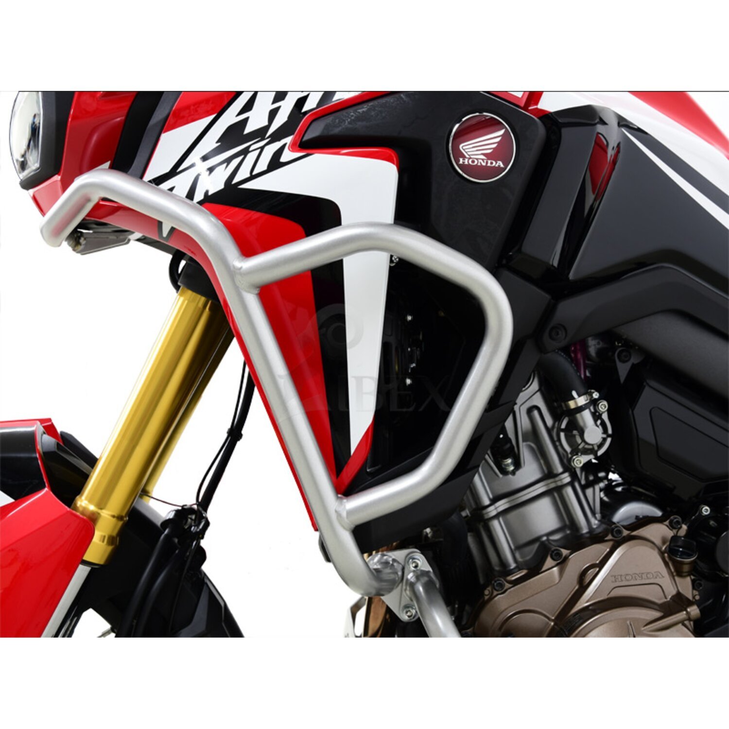 Zieger fairing crash bar, Silver, Polished