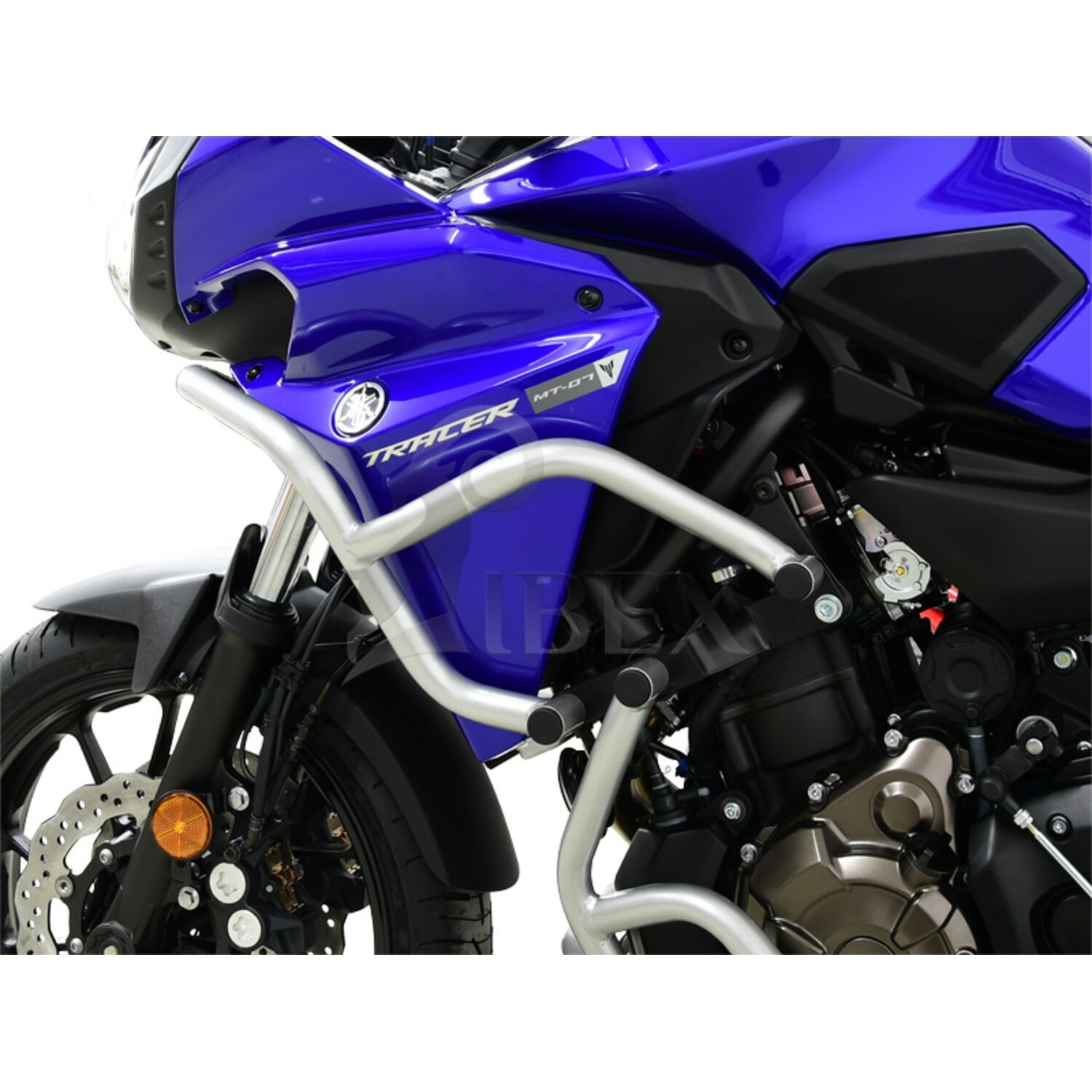 Zieger fairing crash bar, Silver, Matte