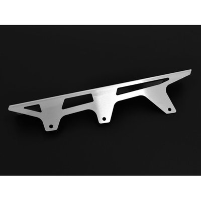 A chain guard is made to keep chain grease from being thrown around. It also is designed to catch the chain when it breaks, helping to prevent damage to bike, rider and passenger. The Zieger is both stronger and better looker than the OEM plastic guard. Manufactured from stainless steel with a silver finish. Offers a simple bolt-on installation, directly to the OEM chain guard mounting holes.