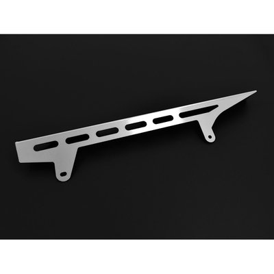 A chain guard is made to keep chain grease from being thrown around. It also is designed to catch the chain when it breaks, helping to prevent damage to bike, rider and passenger. The Zieger is both stronger and better looker than the OEM plastic guard. Manufactured from stainless steel with a silver finish. Offers a simple bolt-on installation, directly to the OEM chain guard mounting holes.
