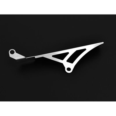 A chain guard is made to keep chain grease from being thrown around. It also is designed to catch the chain when it breaks, helping to prevent damage to bike, rider and passenger. The Zieger is both stronger and better looker than the OEM plastic guard. Manufactured from stainless steel with a black powder coated finish. Offers a simple bolt-on installation, directly to the OEM chain guard mounting holes.