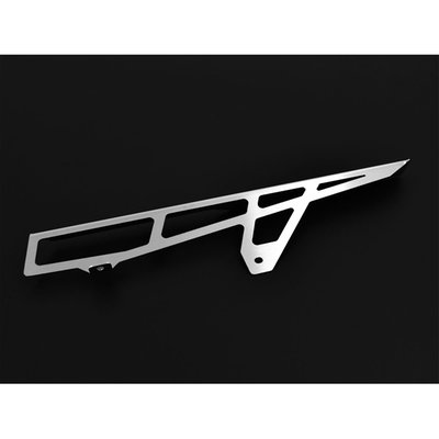 A chain guard is made to keep chain grease from being thrown around. It also is designed to catch the chain when it breaks, helping to prevent damage to bike, rider and passenger. The Zieger is both stronger and better looker than the OEM plastic guard. Manufactured from stainless steel with a silver finish. Offers a simple bolt-on installation, directly to the OEM chain guard mounting holes.