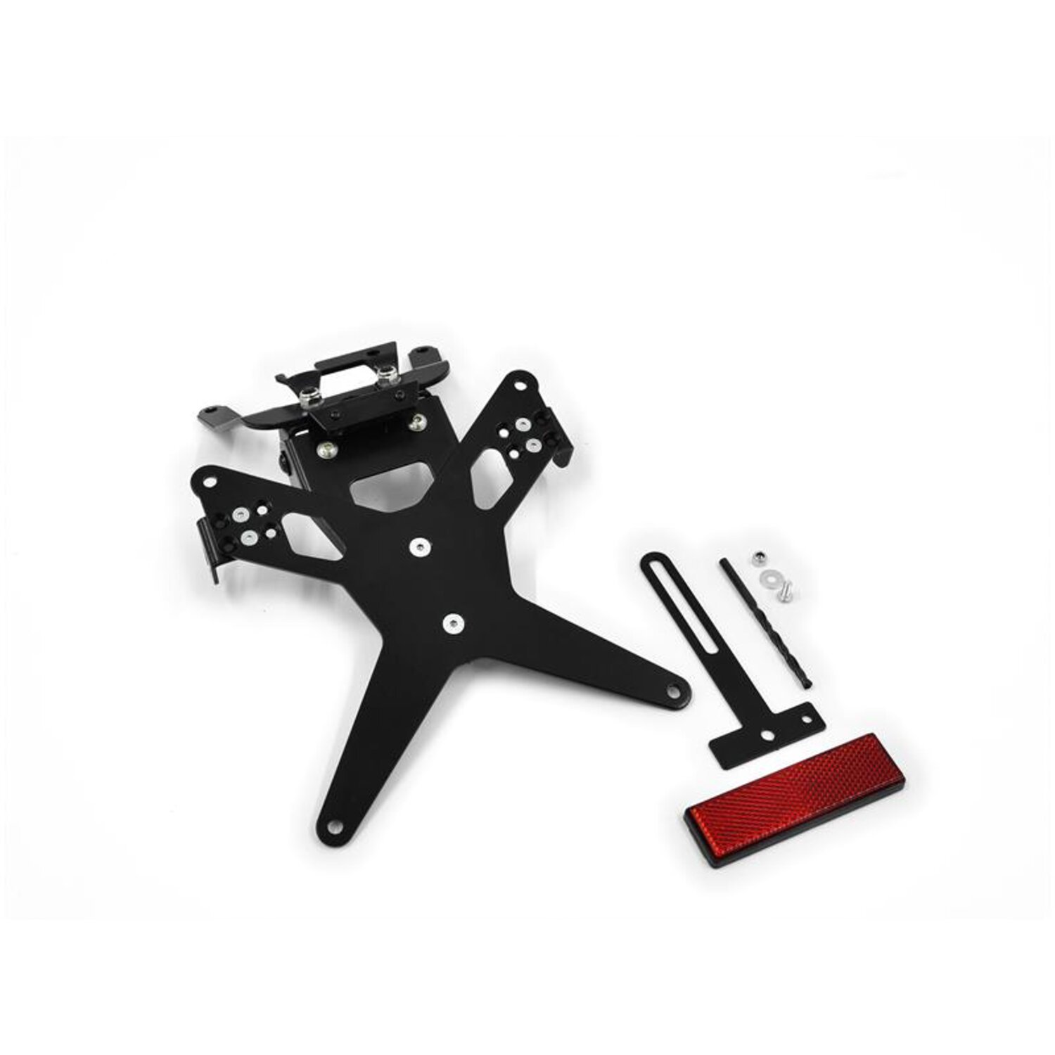 Zieger License plate bracket X-Line, Black, Matte