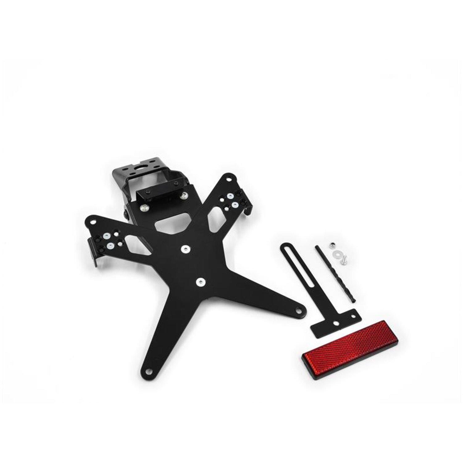 Zieger License plate bracket X-Line, Black, Matte