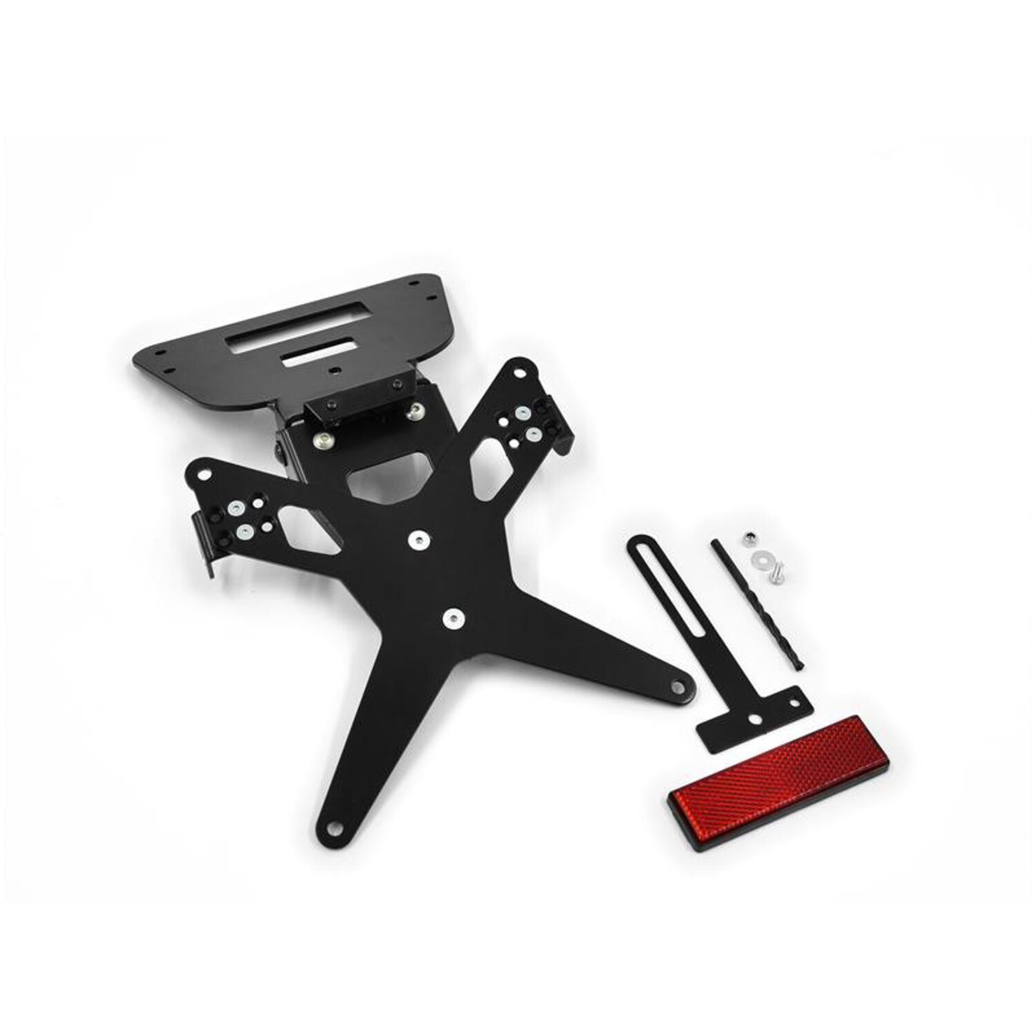 Zieger License plate bracket X-Line, Black, Matte