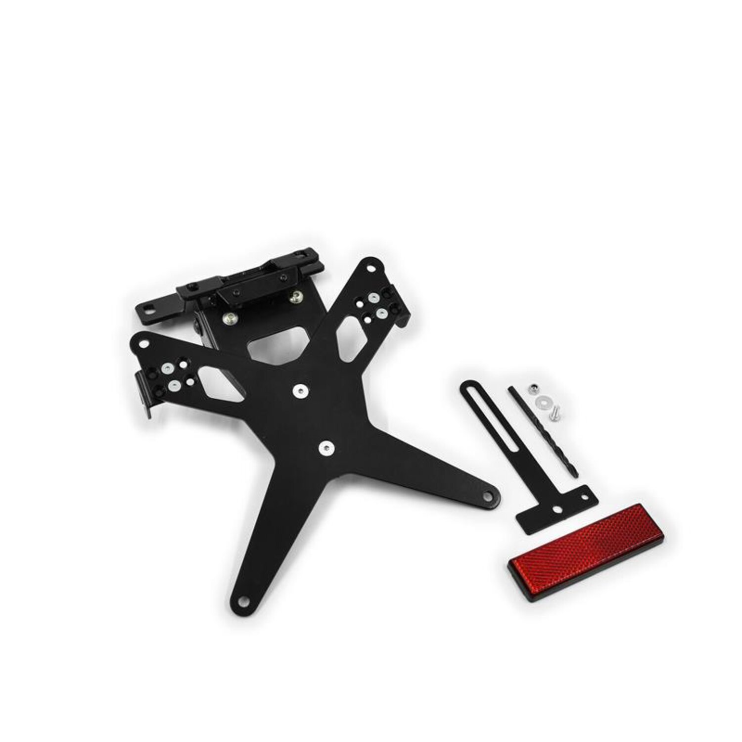 Zieger License plate bracket X-Line, Black, Matte