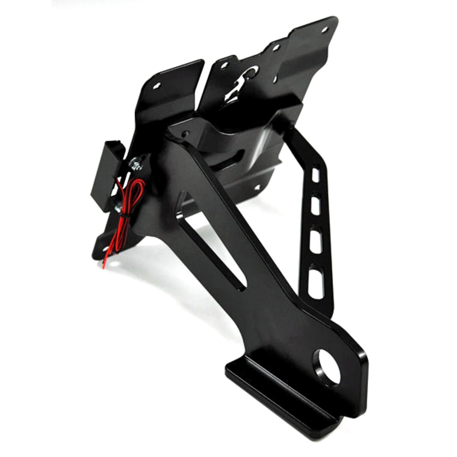 Zieger, side mount license plate bracket kit, Black