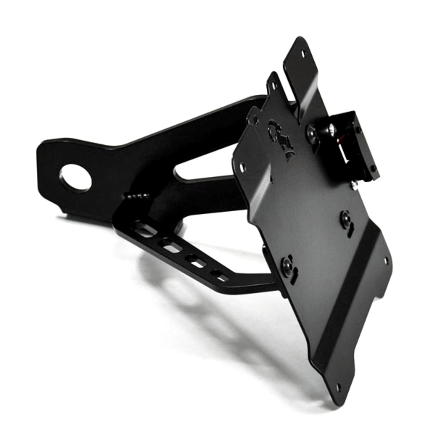 Zieger, side mount license plate bracket kit, Black