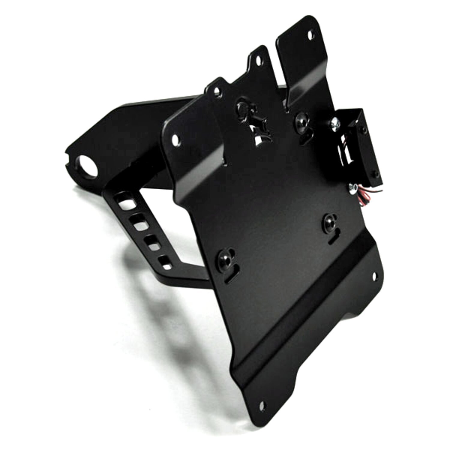 Zieger, side mount license plate bracket kit, Black, Matte
