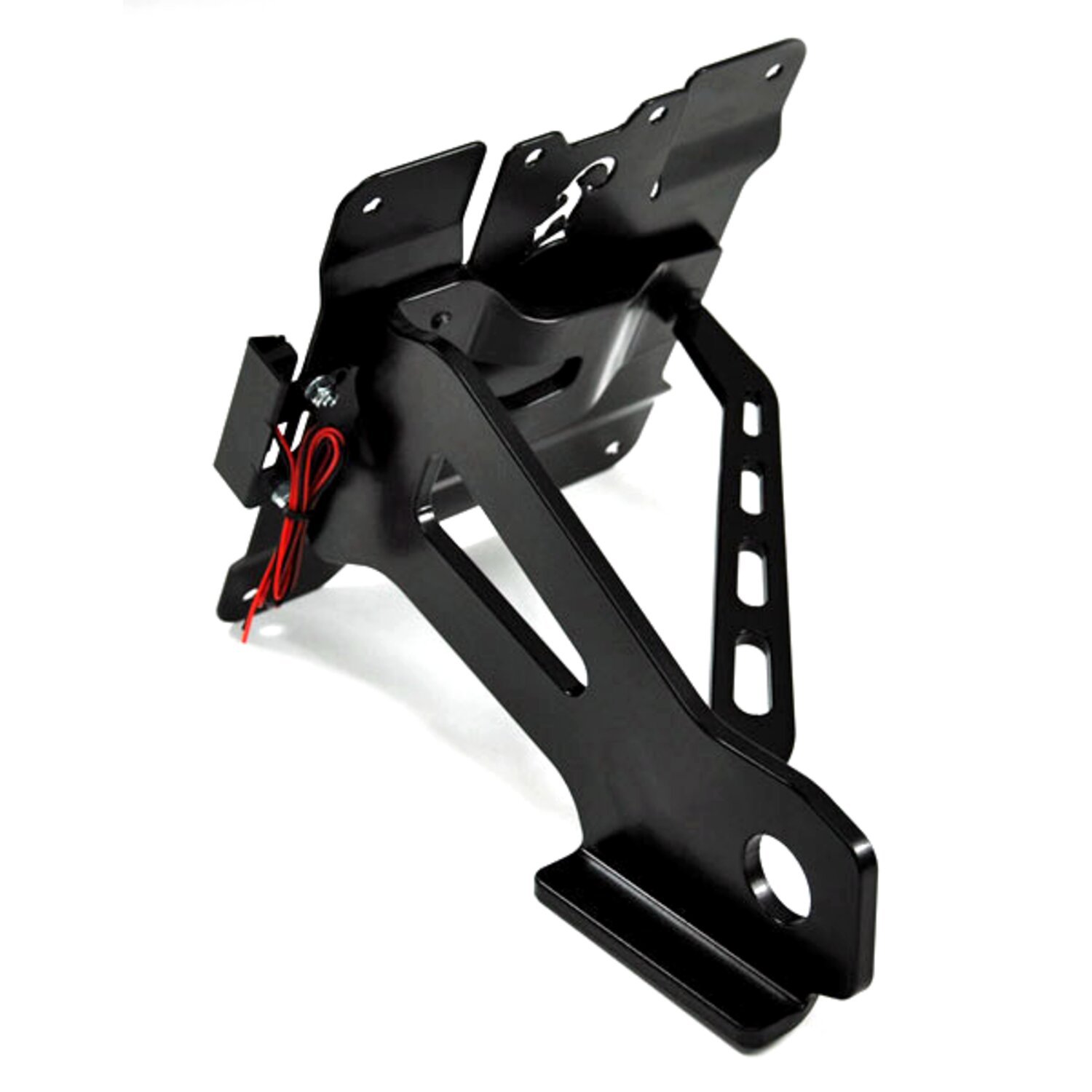 Zieger, side mount license plate bracket kit, Black, Matte