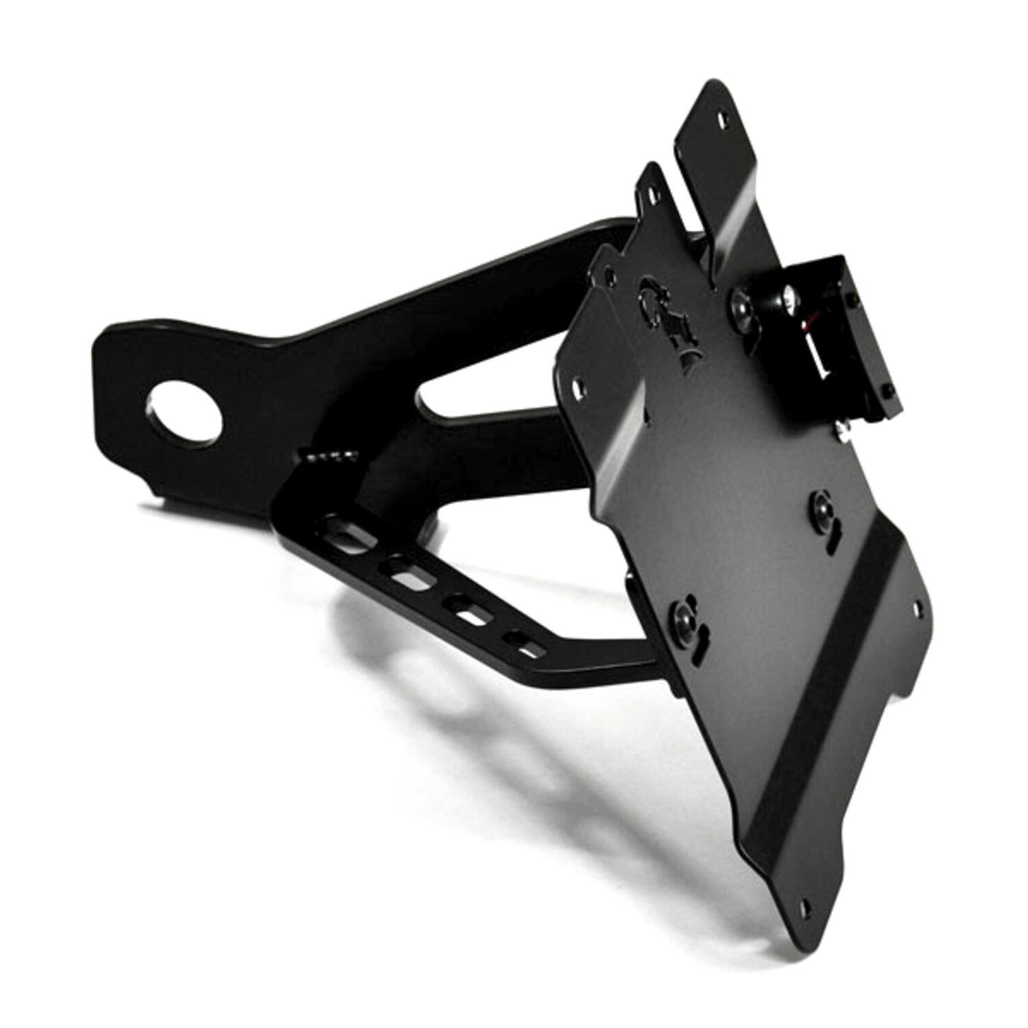 Zieger, side mount license plate bracket kit, Black, Matte