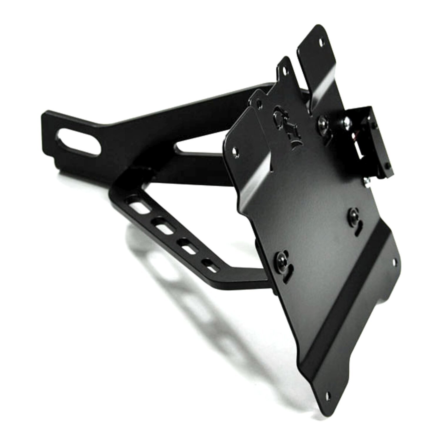 Zieger, side mount license plate bracket kit, Black