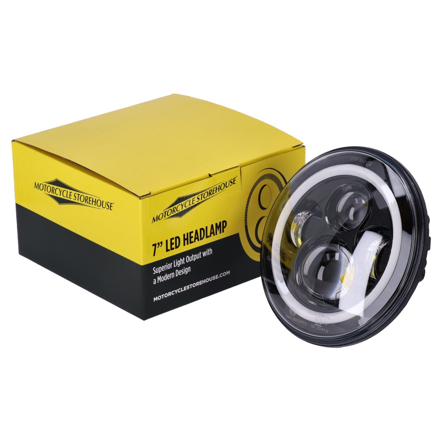 Bright, 7" LED headlamp, Black