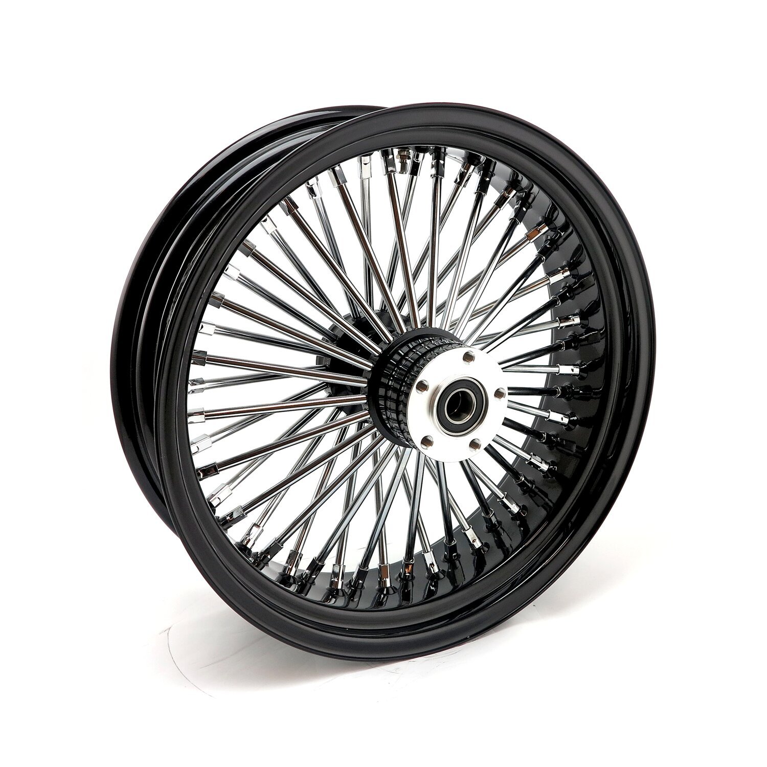 MCS radial 48 fat spoke rear wheel 5.50 x 18, Black