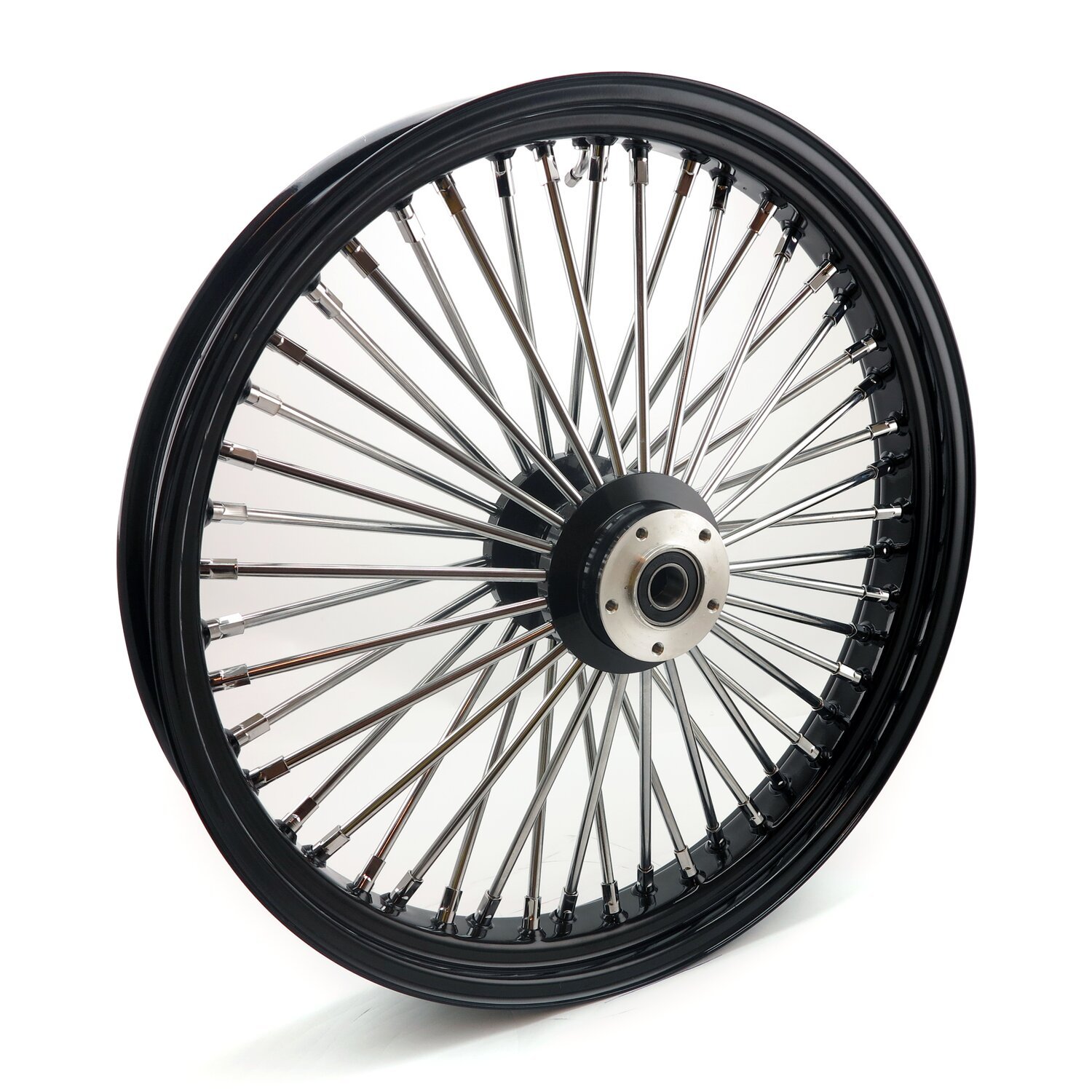 MCS radial 48 fat spoke front wheel 3.50 x 23 DF, Black