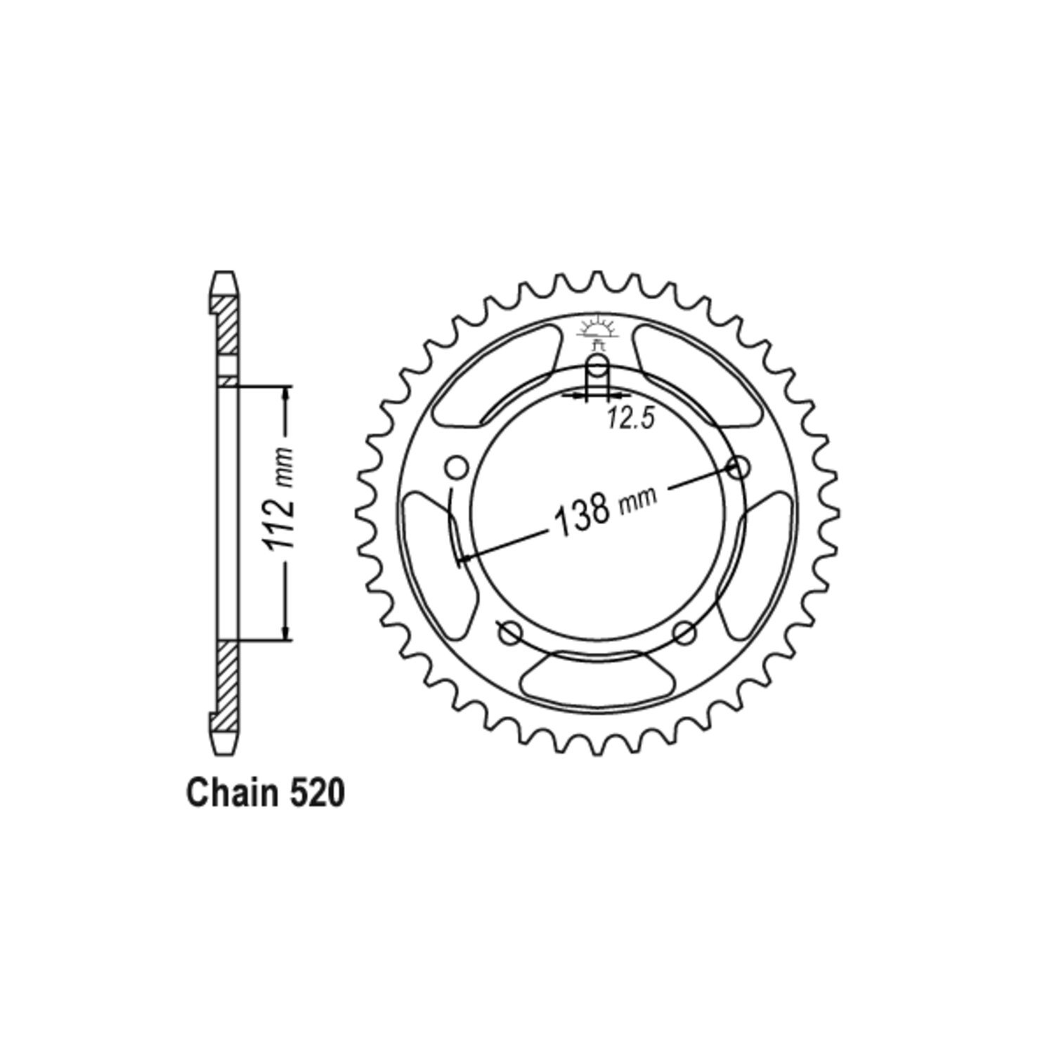 JT rear sprocket 1316.39