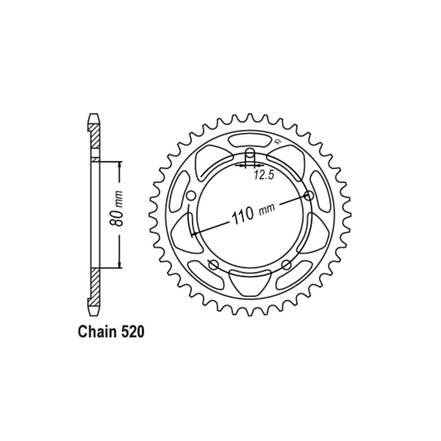 JT rear sprocket 2012.42