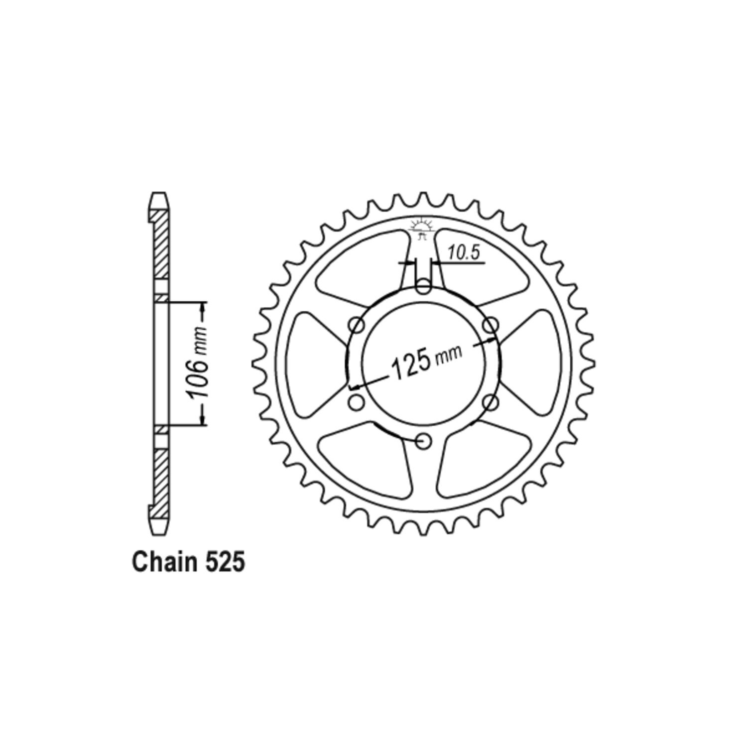 JT rear sprocket 2014.50