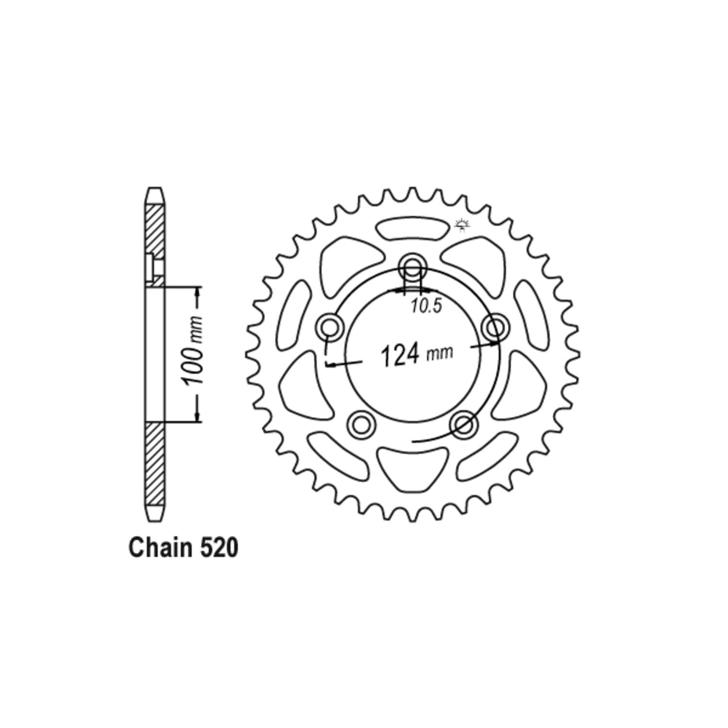 JT rear sprocket 746.46