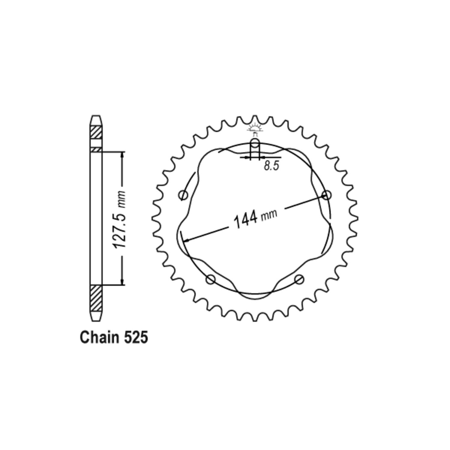 JT rear sprocket 752.45
