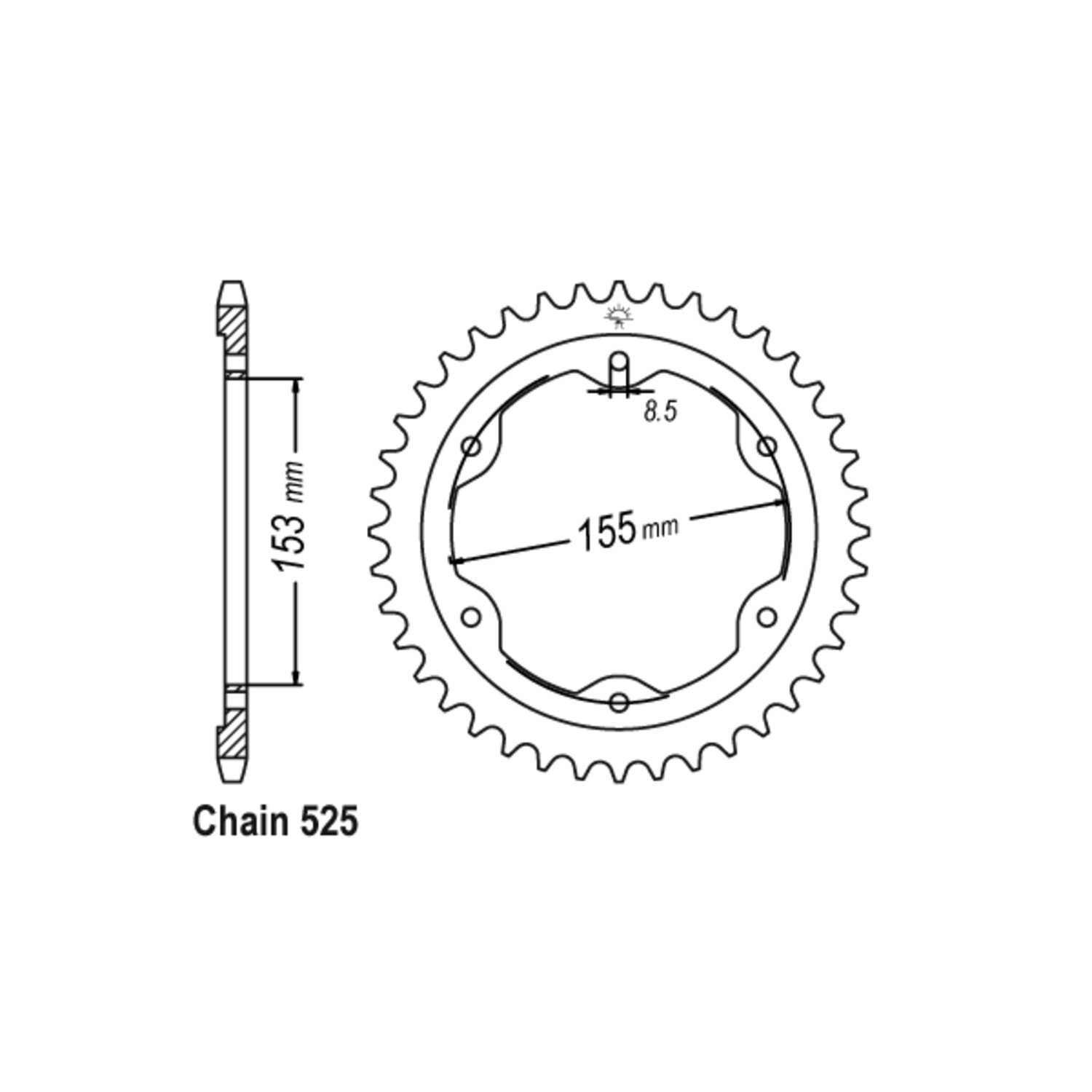 JT rear sprocket 893.38