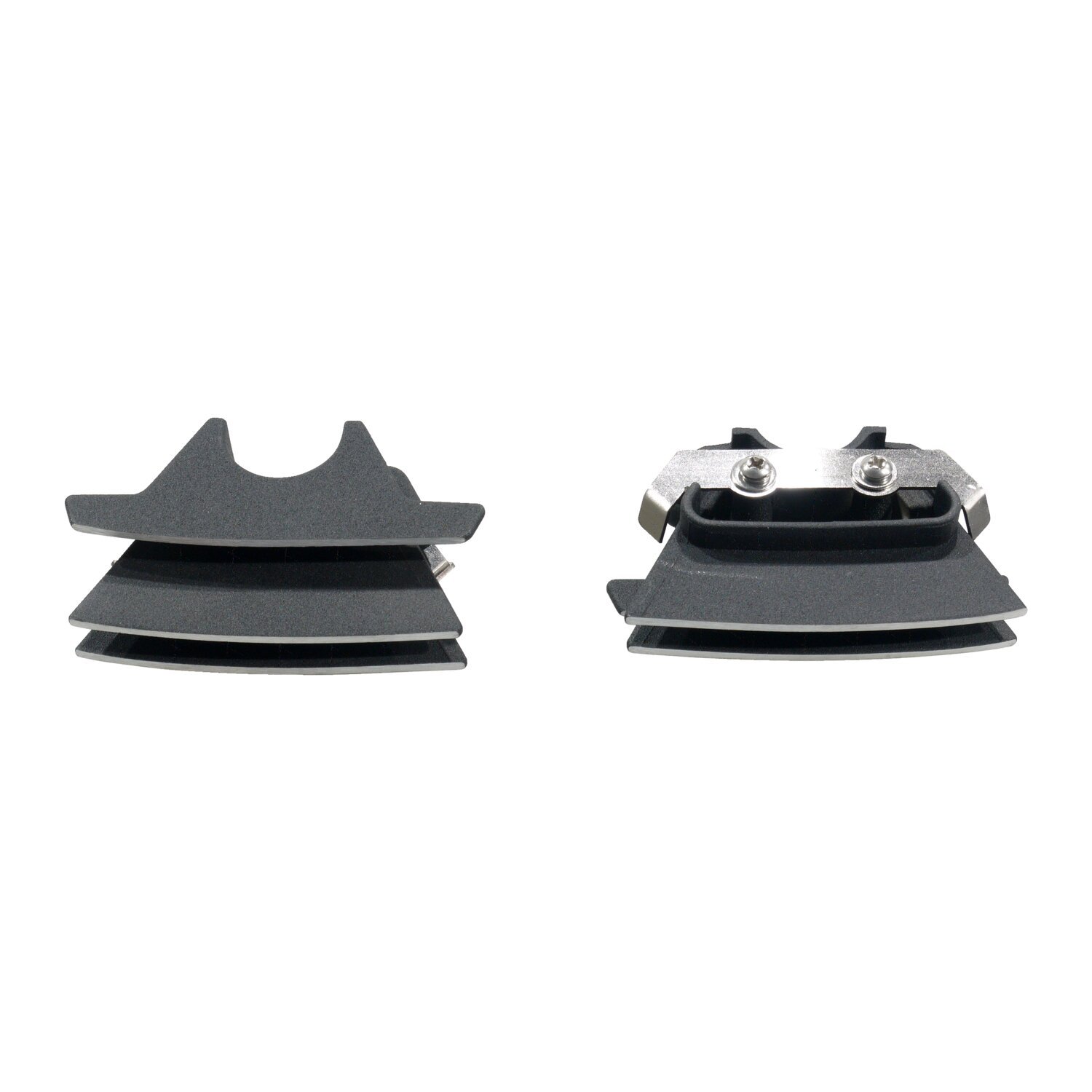 Head bolt bridge cover set. Finned, Black
