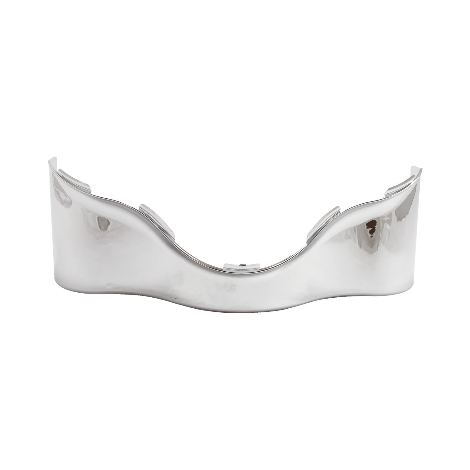 Lower outer batwing fairing trim skirt, Unpainted, Chrome