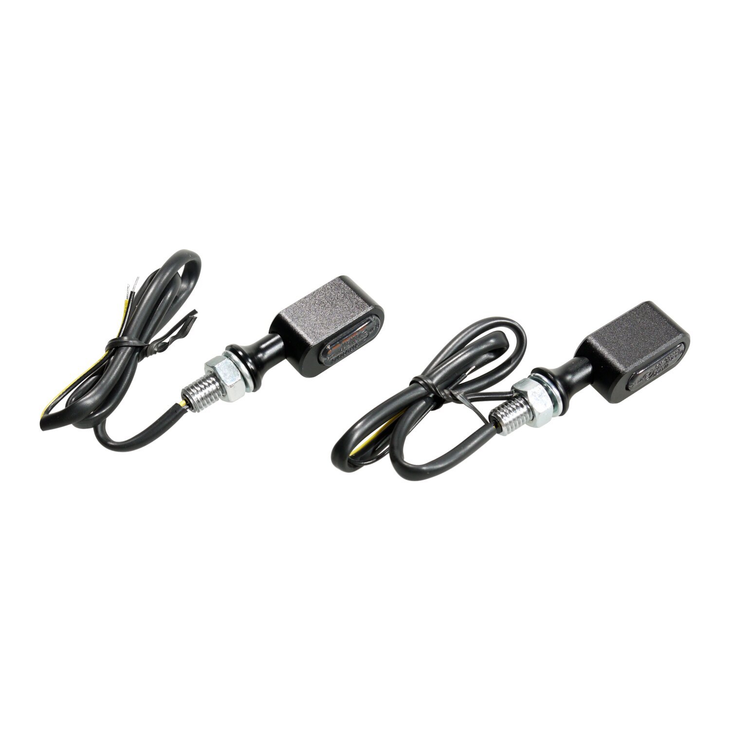 Fastline, LED turn signal set. Black, smoke lens