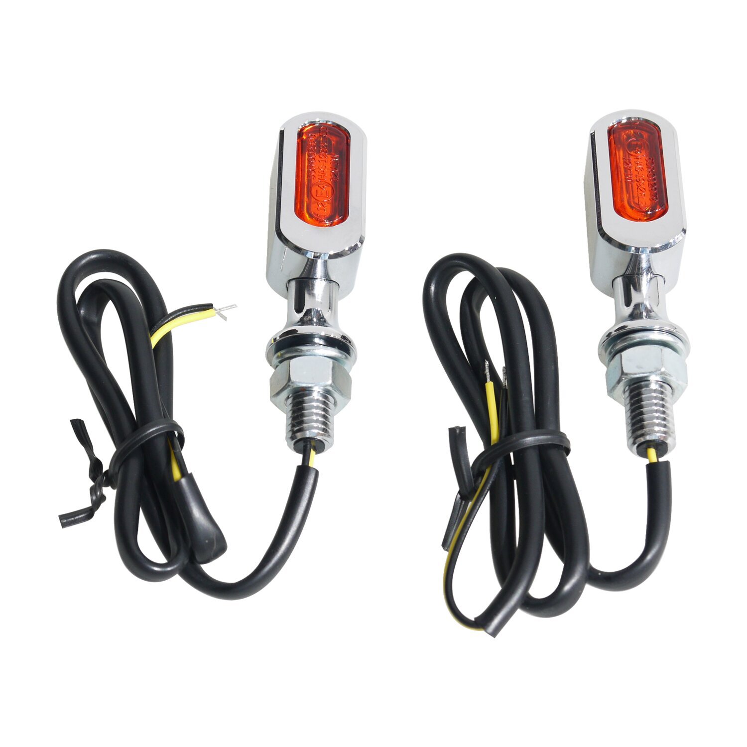 Fastline, LED 3-1 taillight/turn signals. Chrome/amber lens